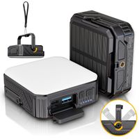 Fontastic 2-in-1 Solar LED Leuchte & Powerbank schwarz