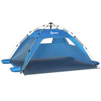 Strandmuschel Pop Up Strandzelt für 1-2 Personen mit Sonnenschutz Himmelblau