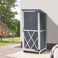 Home Deluxe Gartenschrank aus Holz YANA - L