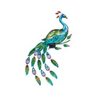 LED Solar Wandleuchte "Pfau"