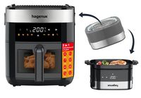 Hagenuk 2 in 1 Heißluftfritteuse & Grill 8001223