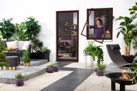 Fensterbausatz "MASTER SLIM" 150x160 cm in Braun