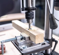 Tischbohrmaschine 13mm 400W inkl. 5-Stufen Drehzahleinstellung, ergonomischen Drezkreuz & Schraubstock TBM200