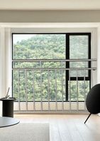 Balkongeländer 90 x 100 cm, Edelstahl