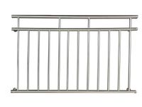 Balkongeländer 90 x 225 cm, Edelstahl 