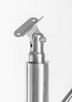 Treppengeländer Set - ca. 110x 120 cm, Edelstahl inkl. 2 Pfosten