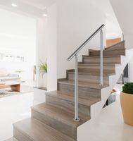 Treppengeländer Set - ca.110x 150 cm, Edelstahl inkl. 2 Pfosten