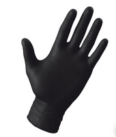 Nitril-Einweghandschuhe, Schwarz, Größe S - 50er-Pack