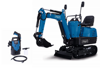 Mini-Bagger EXC815 inklusive Elektro-Hochdruckreiniger HCE1400