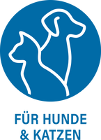 Haustierbett für Hunde und Katzen Ø ca. 50 cm, grau