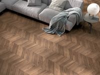 Nordic Feinsteinzeug Wand- und Bodenfliese 60x 120 cm, Braun, Fischgrät, Holz Parkett Optik