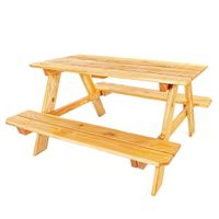 Picknicktisch Kinder aus Lärchenholz natur Kindersitzgruppe Outdoor