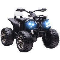 Elektro-Quad Kinderquad mit Scheinwerfer, Kindermotorrad mit USB-Anschluss, Weiß