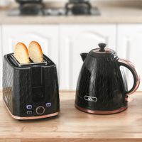 Wasserkocher Toaster Set 2200 W 1,7L Wasserkocher, 2 Scheiben Toaster