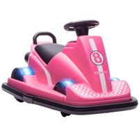 6V Kinder Autoscooter Kinder Elektroauto mit 2 Motor 360° drehbar Rutschauto