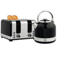 Wasserkocher- und Toaster-Set, 7 Bräunungsstufen, 1,7 L, Kunststoff, Edelstahl