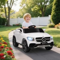 Kinder Elektroauto 12V Kinderauto mit 2,4 GHz Fernbedienung, 2 Motor, Weiß
