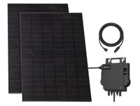 900Watt VALE Balkonkraftwerk mit 2x 450W Bifazial, Growatt Neo 800M-X, 5m Kabel