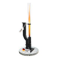 Pelletfackel PRIME Feuersäule Outdoor für Garten Terrasse mit Glasröhre