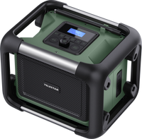 TOP OR 20 Grün/Schwarz – Outdoorradio inkl. Adapter für Akkupacks von Makita etc.