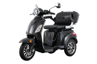 E-Seniorenmobil Aktiv Mobil E-Trike Pro schwarz - 25 km/h - mit Hardkoffer