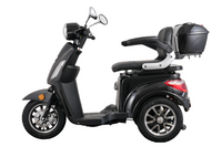 E-Seniorenmobil Aktiv Mobil E-Trike Pro schwarz - 25 km/h - mit Hardkoffer