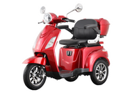 E-Seniorenmobil Aktiv Mobil E-Trike Pro rot - 25 km/h - mit Hardkoffer