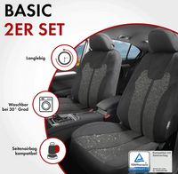 Autositzbezug Corso Coll. Basic - silber-schwarz