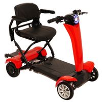 Best Ager Fold PRO Elektro Seniorenmobil 4-Rad E-Roller Faltbar max. 6km/h Rot
