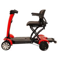 Best Ager Fold PRO Elektro Seniorenmobil 4-Rad E-Roller Faltbar max. 6km/h Rot