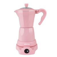 Jocca elektrische Espresso Kaffeemaschine in Rosa für bis zu 6 Tassen