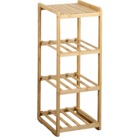 Regal mit 3 Boxen, Bambus, FSC