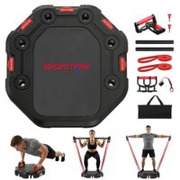 Liegestützbrett 7-in-1 Verstellbares Push Up Board mit Widerstandsbändern