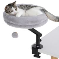 Katzen-Schreibtischbett mit 360°Drehung verstellbarer Höhe maschinenwaschbar