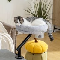 Katzen-Schreibtischbett mit 360°Drehung verstellbarer Höhe maschinenwaschbar