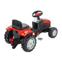 Trettraktor ab 3 Jahre, rot, Traktor zum draufsitzen, Kinder Traktor
