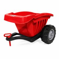 Anhänger für Kindertraktor rot mit Kippfunktion 35 kg belastbar ab 3 Jahre