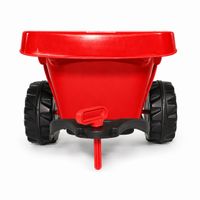 Anhänger für Kindertraktor rot mit Kippfunktion 35 kg belastbar ab 3 Jahre