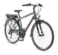 Herren Trekking E-Bike XT485 Expedition mit 21-Gang Shimano Kettenschaltung, Anthrazit