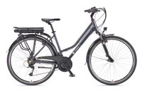 Damen Trekking E-Bike XT485 Expedition mit 21-Gang Shimano Kettenschaltung, Anthrazit