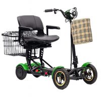 E-Motorroller Elektro Seniorenmobil 4-Rad Mobilitätshilfe Faltbar Urban Hopper Grün