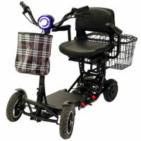 E-Motorroller Elektro Seniorenmobil 4-Rad Mobilitätshilfe Faltbar Urban Hopper Grün