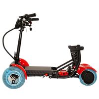 E-Motorroller Elektro Seniorenmobil 4-Rad Mobilitätshilfe Faltbar Urban Hopper Rot