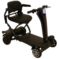 Best Ager Fold PRO Elektro Seniorenmobil 4-Rad E-Roller Faltbar max. 6km/h Schwarz