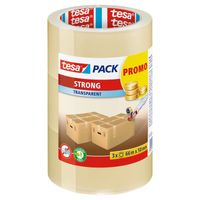 3er Paketklebeband Promo, transparent - 3x 50 m x 50 mm