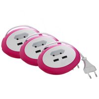 Reiseadapter - Beere 3er Set