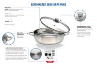 Edition Red - Servierpfanne mit Glasdeckel 28cm