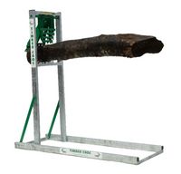 Timber Croc Sägebock mit Holzhalterung, verzinkter Rahmen