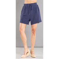  Paperbag-Shorts mit Struktur-Black Iris