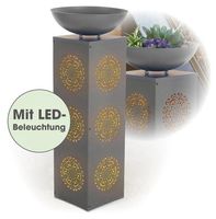 LED-Dekosäule „Mandala“ mit Pflanzschale